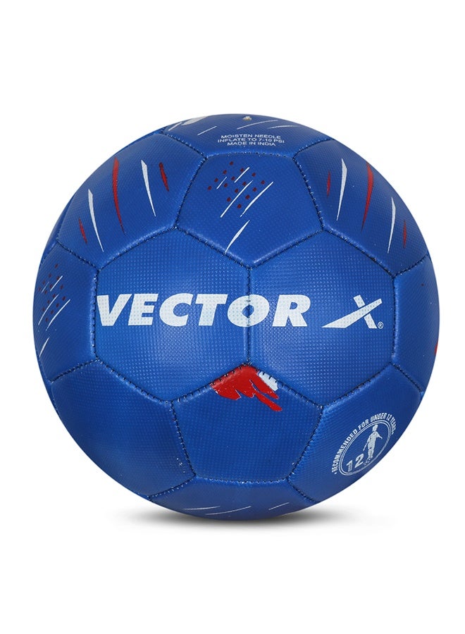 Vector X France Machine Stitched Football – PVC Soccer Ball for Training & Match Play, Durable & Professional, Size 5, White-Blue - Image 4