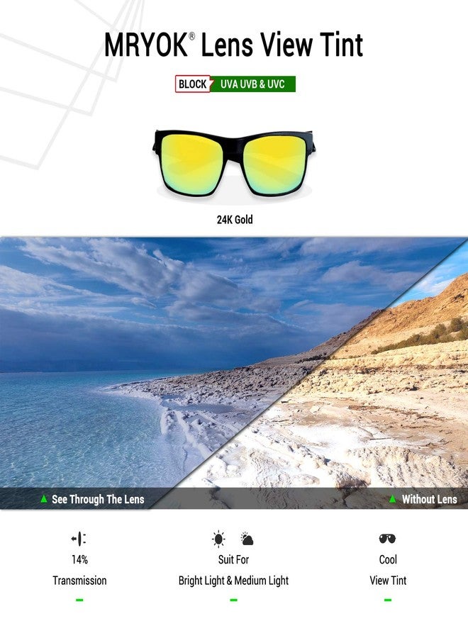 عدسات بديلة من نوع Mryok UV400 لنظارات Oakley Jupiter Squared OO9135 / Jupiter Carbon OO9220-24K Gold - Image 4