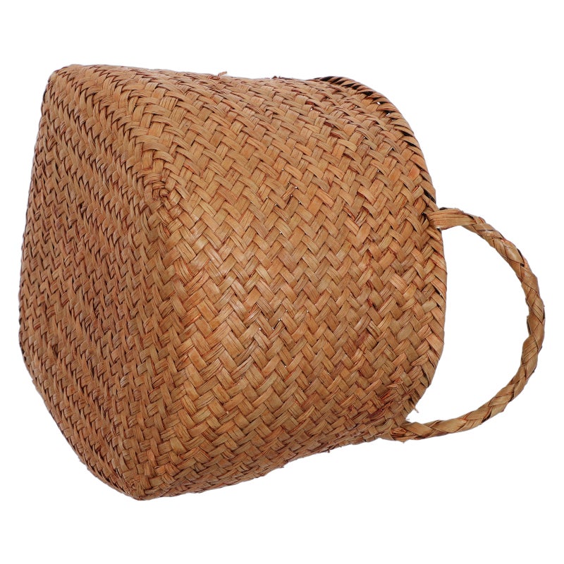 Woven Storage Box Japanese Style Woven Sundries Basket Cosmetics Organizer Box Flower Basket - Image 4