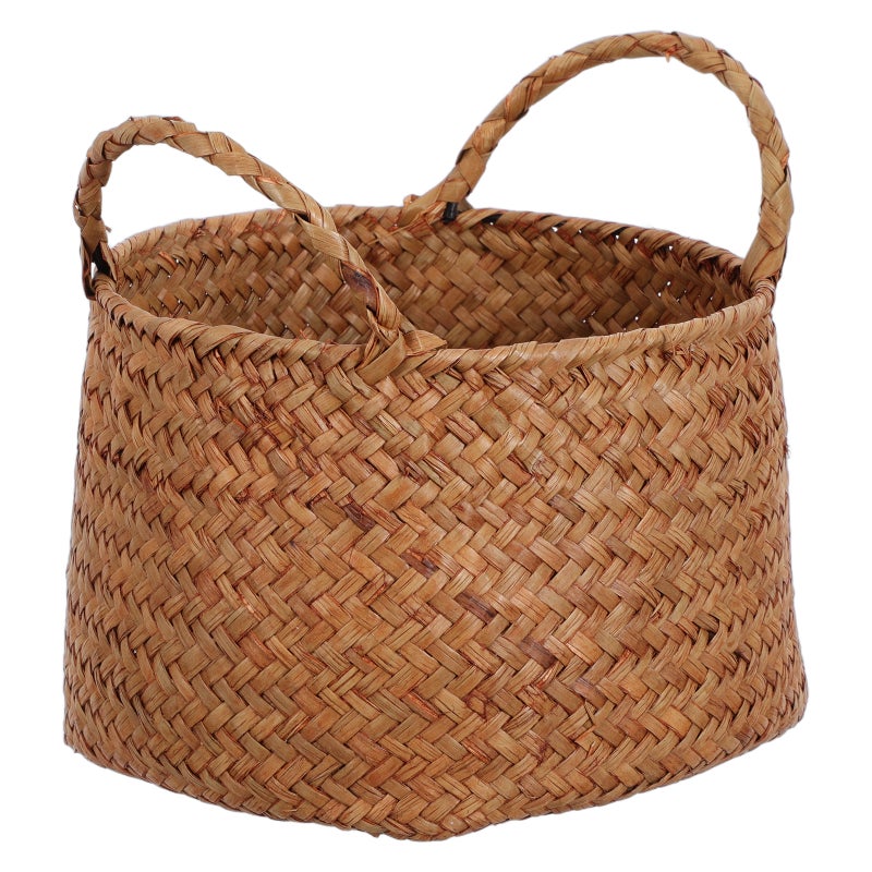 Woven Storage Box Japanese Style Woven Sundries Basket Cosmetics Organizer Box Flower Basket - Image 1