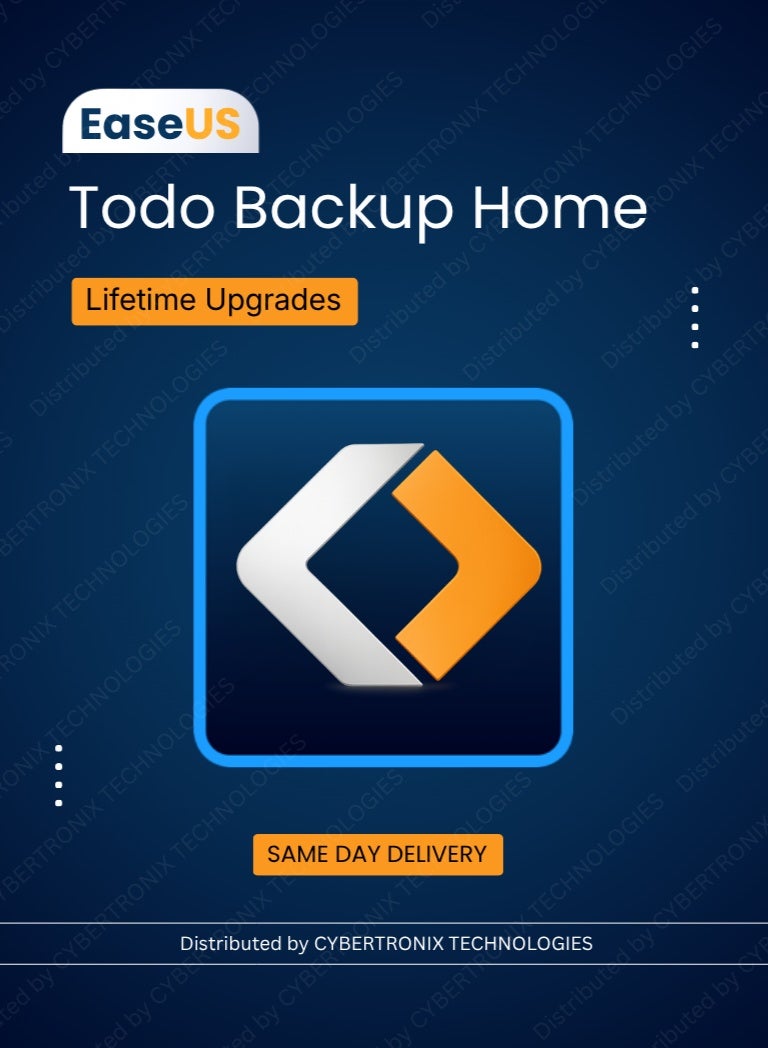 EaseUS Todo Backup Home | 1 Device Lifetime | Digital License | SAME DAY DELIVERY