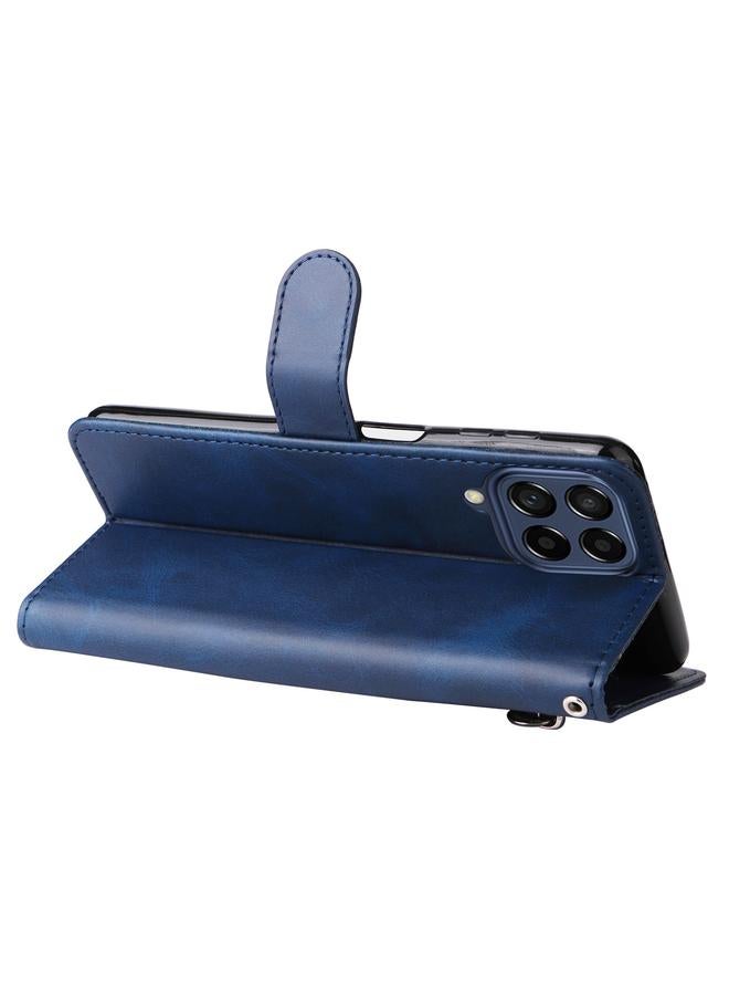 S-TOP Case For Samsung Galaxy M53 5G Calf Texture Zipper Leather Phone Case - Image 5