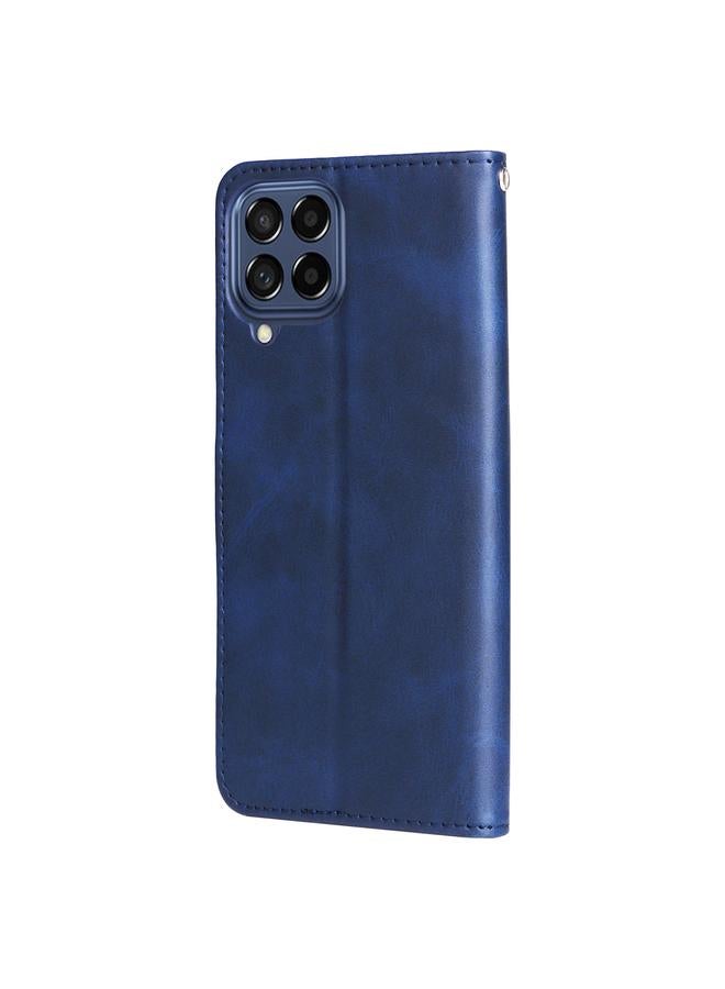 S-TOP Case For Samsung Galaxy M53 5G Calf Texture Zipper Leather Phone Case - Image 3