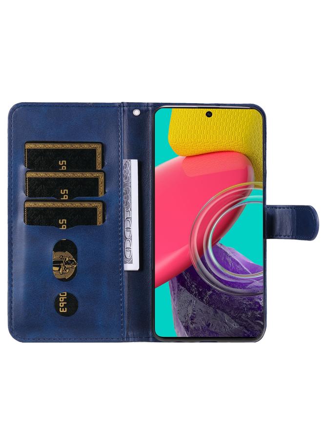 S-TOP Case For Samsung Galaxy M53 5G Calf Texture Zipper Leather Phone Case - Image 4