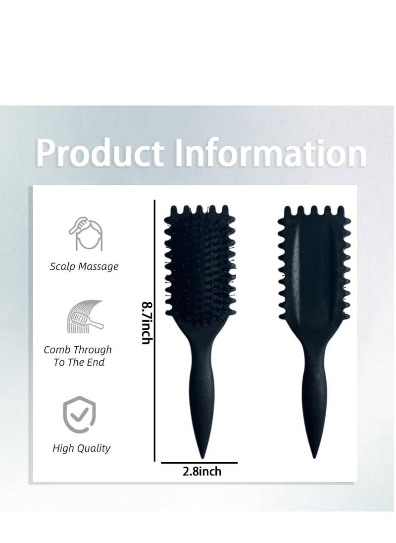 Generic - 2024 Newest Bounce Curl Brush,Bounce Curl Defining Brush,Curl Defining Brush,Hair Brush Styling Brush,Shaping and Defining Curls for Women Girls (Color : Black) - Image 1