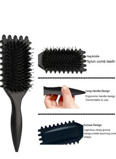 Generic 2024 Newest Bounce Curl Brush,Bounce Curl Defining Brush,Curl Defining Brush,Hair Brush Styling Brush,Shaping and Defining Curls for Women Girls (Color : Black)  - Image 4