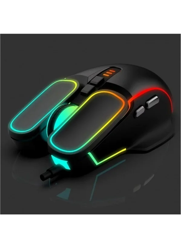 Blackbird Game Center Wired Illuminated RGB 3600 Dpi Gaming Mouse Bwm8
