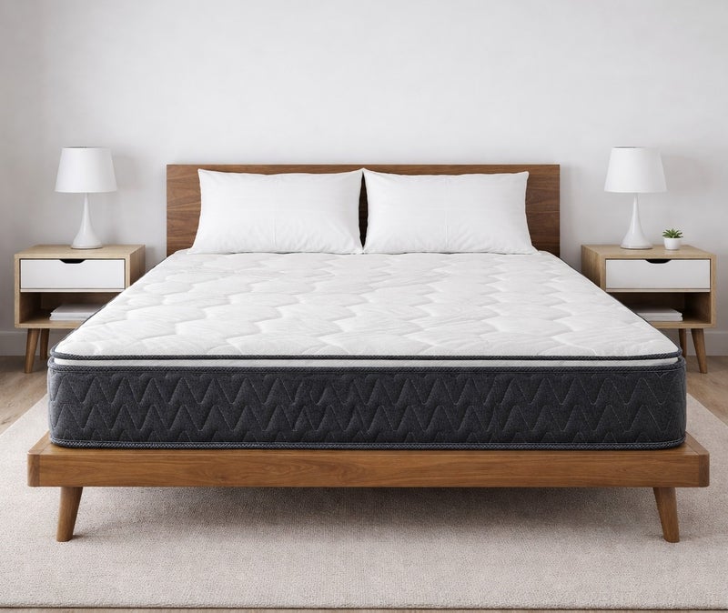 ريكسال هوم مرتبة Cozy فل / دبل بنظام زنبركات بونيل مع بيلوتوب – 140 × 200 × 25 سم – درجة صلابة متوسطة - Image 1