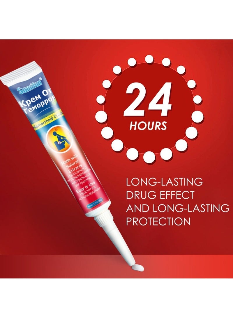 Sumifun 2-PACK Hemorrhoid Cream, Antibacterial Cream - Chinese Herbal Hemorrhoids Cream Hemorrhoid Symptom Ointment 20g*2 - Image 3