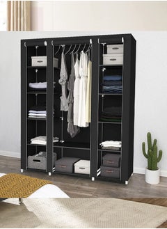 Roman Gifts Canvas Wardrobe Bedroom Furniture Cupboard Clothes Storage Organizer  - Image 3