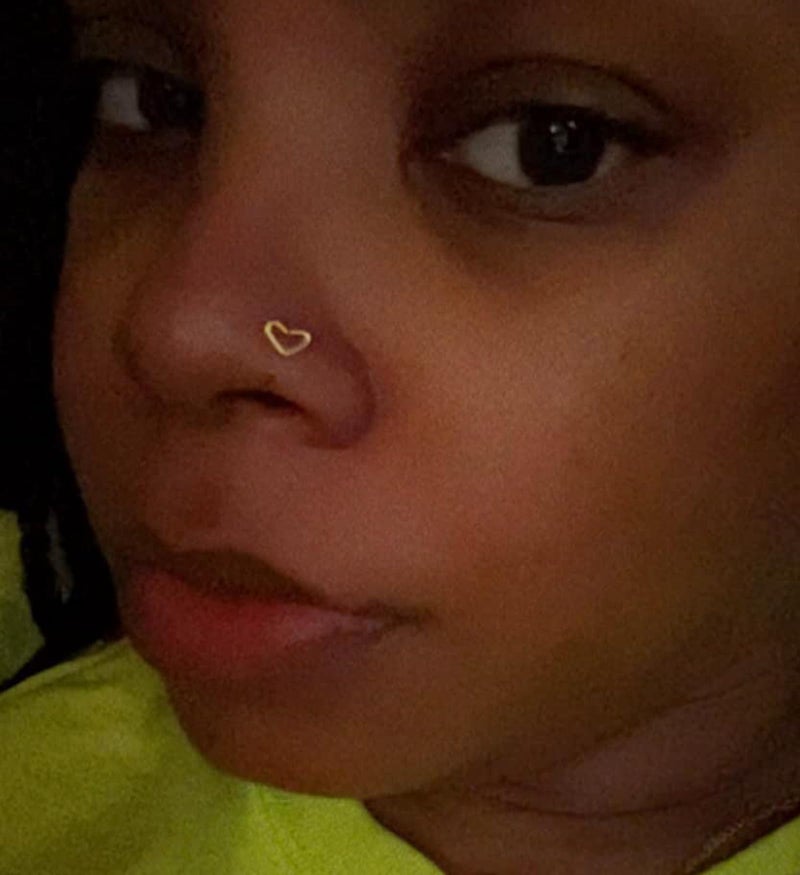 MODRSA Nose Rings Hoops Nose Ring Surgical Steel Nose Piercings Jewelry Gold Nose Rings Studs 20g Nose Hoops Nose Ring L Shaped 20 gauge Nostril Piercing Jewelry for Women - Image 5