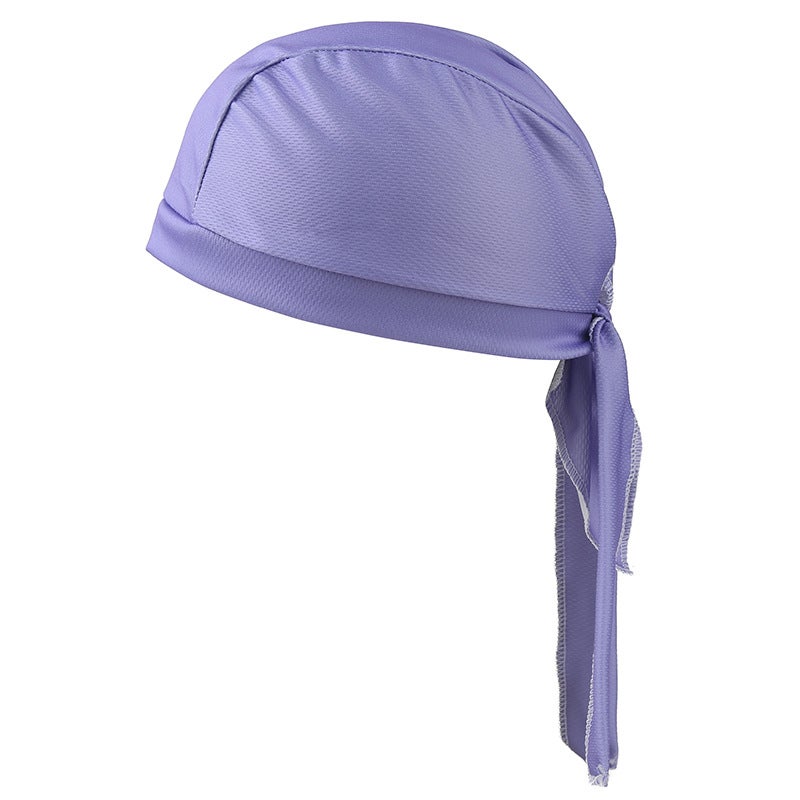 Camo Cycling Bandana Hood Breathable Sun-Protection Sports Cap 12#Breathable solid color light purple 