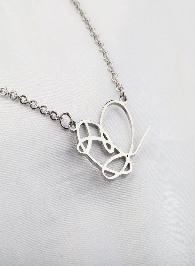 SEIRAA Korean Group Heart Signature Necklace Music Singer Jewelry Gifts For Music Fans (Heart Signature Necklace) - Image 2