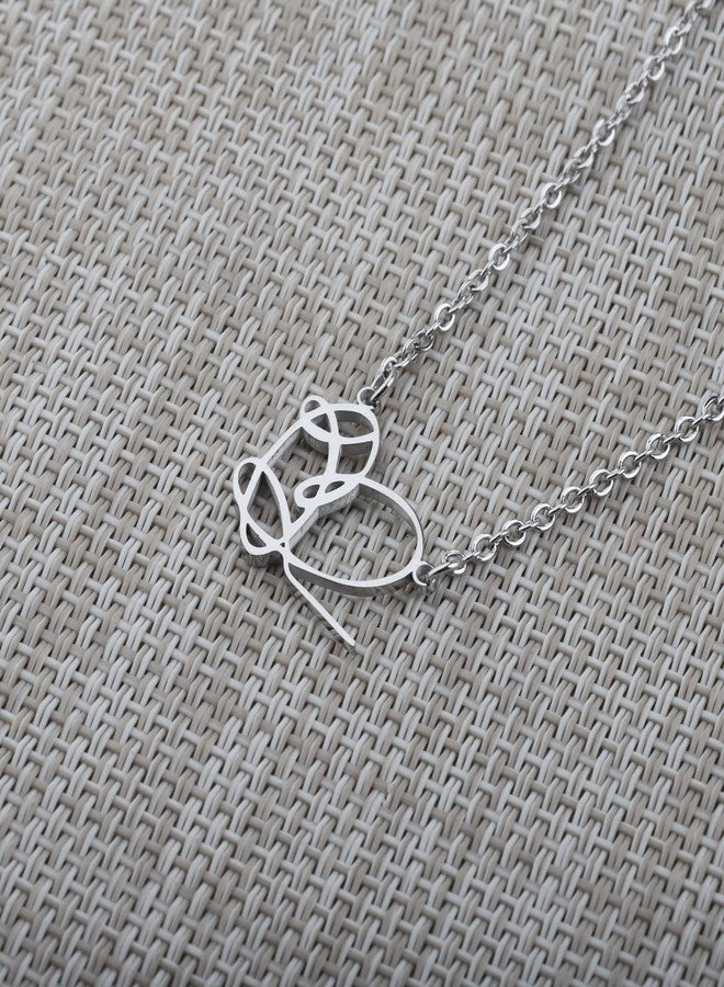 SEIRAA Korean Group Heart Signature Necklace Music Singer Jewelry Gifts For Music Fans (Heart Signature Necklace) - Image 3
