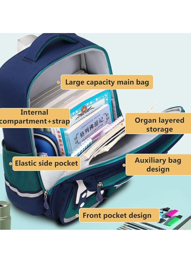 AUTOYSUR School bag for kids 2 pcs set,kids backpack Cute School Bags Shoulder Handbags Cartoon Rucksack Book Bags Large Capacity Bag Waterproof Bags Multiple Pockets Schoolbags  - Image 2