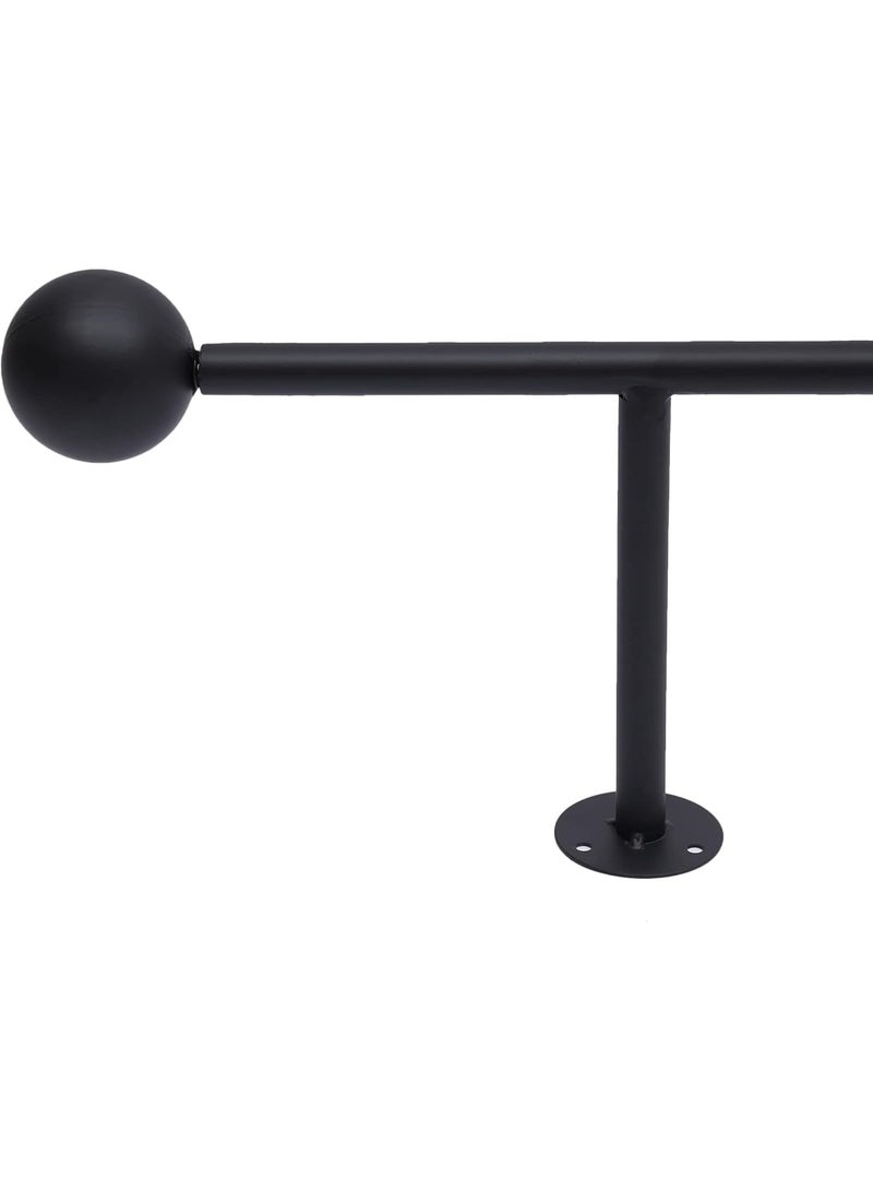 XiuWoo Modern Metal Clothes Rack Wall Mount Clothing Rod Garment Rack Wall Mounted Coat Rack Multi-Purpose Display Stand Space-Saving Suitable for Hotel Homestay Wall Entrance - Image 3