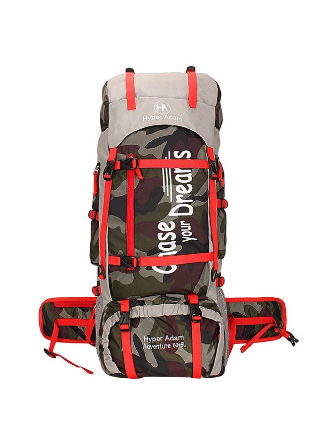 Hyper Adam Hyper Adam 65 Ltr Travel Bag Camo Rucksack Bags Travel Backpack For Men For Outdoor Sport Camp Hiking,Camping Trekking Bag - Image 1