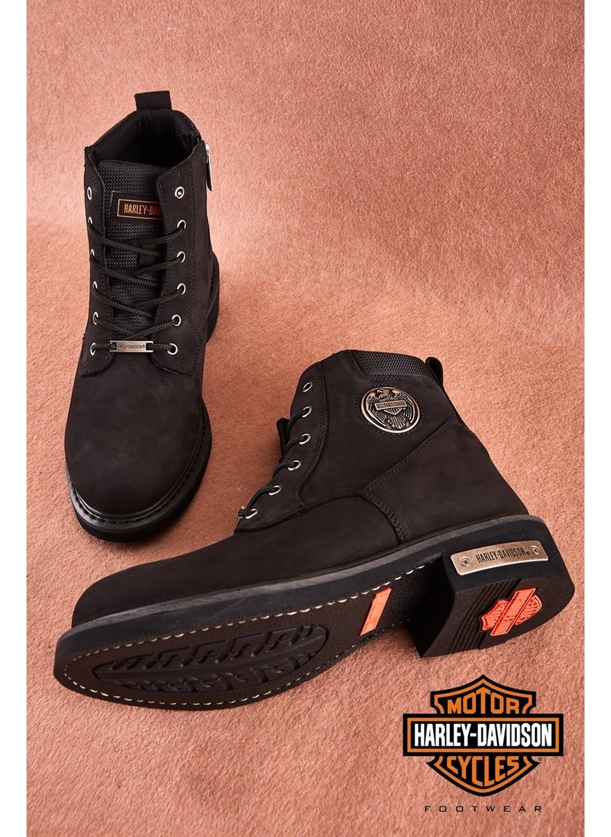 HARLEY DAVIDSON Harley-Davidson Jim Nubuck Black Men's Boots  - Image 1