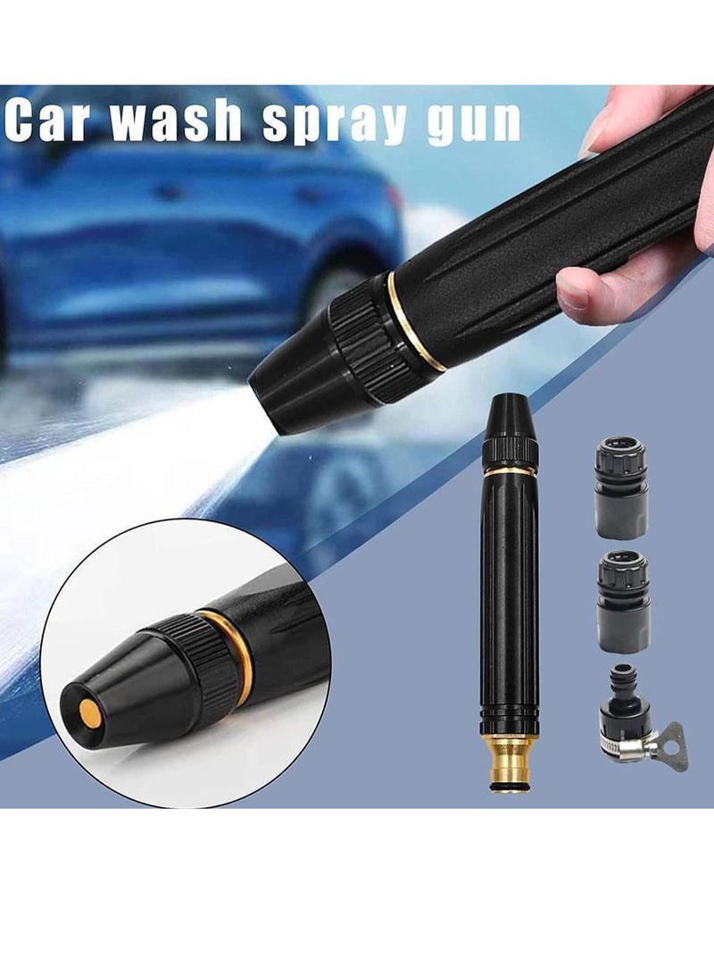 Upgrade Car Washing High Pressure Water Gun Nozzle, Garden Hose Nozzle Spray - High Pressure Metal Water Gun Sprinkler, Adjustable Metal Nozzle Garden Hose Sprinkler - Image 3