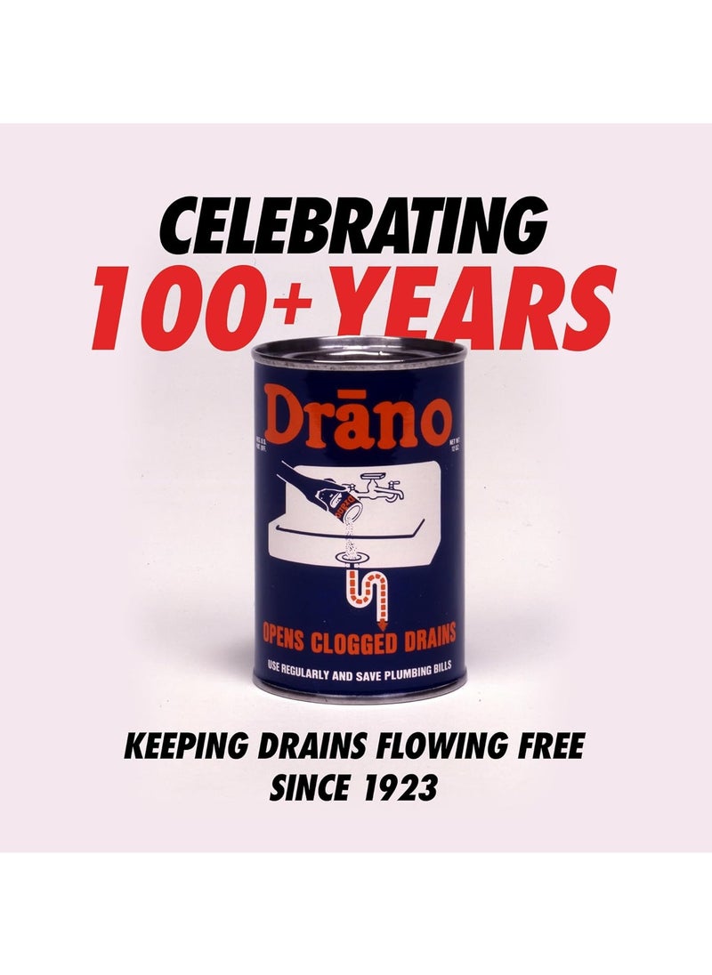 Drano Drano Clog Remover:  Powerhouse for Clear Drains, Drain Cleaner, Plumbing Solution, Heavy Duty Drain Cleaner, Drain Unblocker, Pipe Cleaner, Drain Maintenance- 32oz  - Image 4