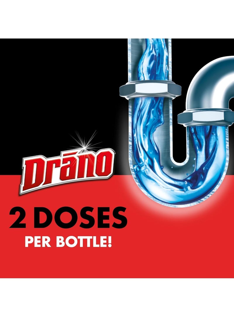 Drano Max Gel Drain Cleaner 32oz Powerful Clog Remover for Bathroom Sink, Shower & Toilet Fast-Acting Gel Unclogs Hair Soap Grease Safe Pipe Cleaner Heavy Duty Drain Opener - Image 3