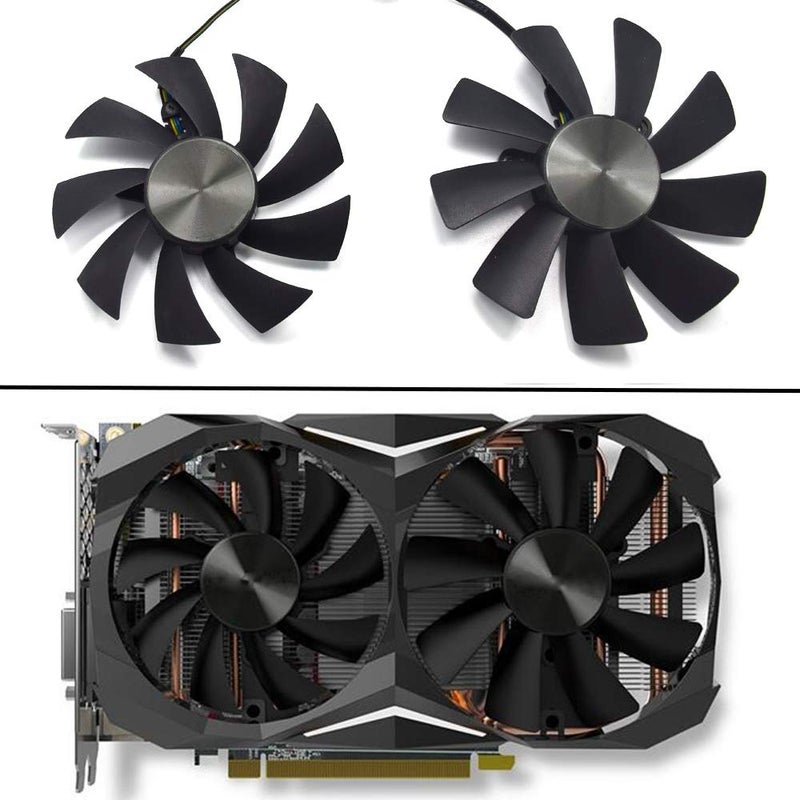 inRobert GAA8S2U GA91S2H Video Card Fan Replacement for Zotac GTX 1070 Ti Mini,GTX 1080 Ti Mini Graphic Card (Fan-AB) - Image 2