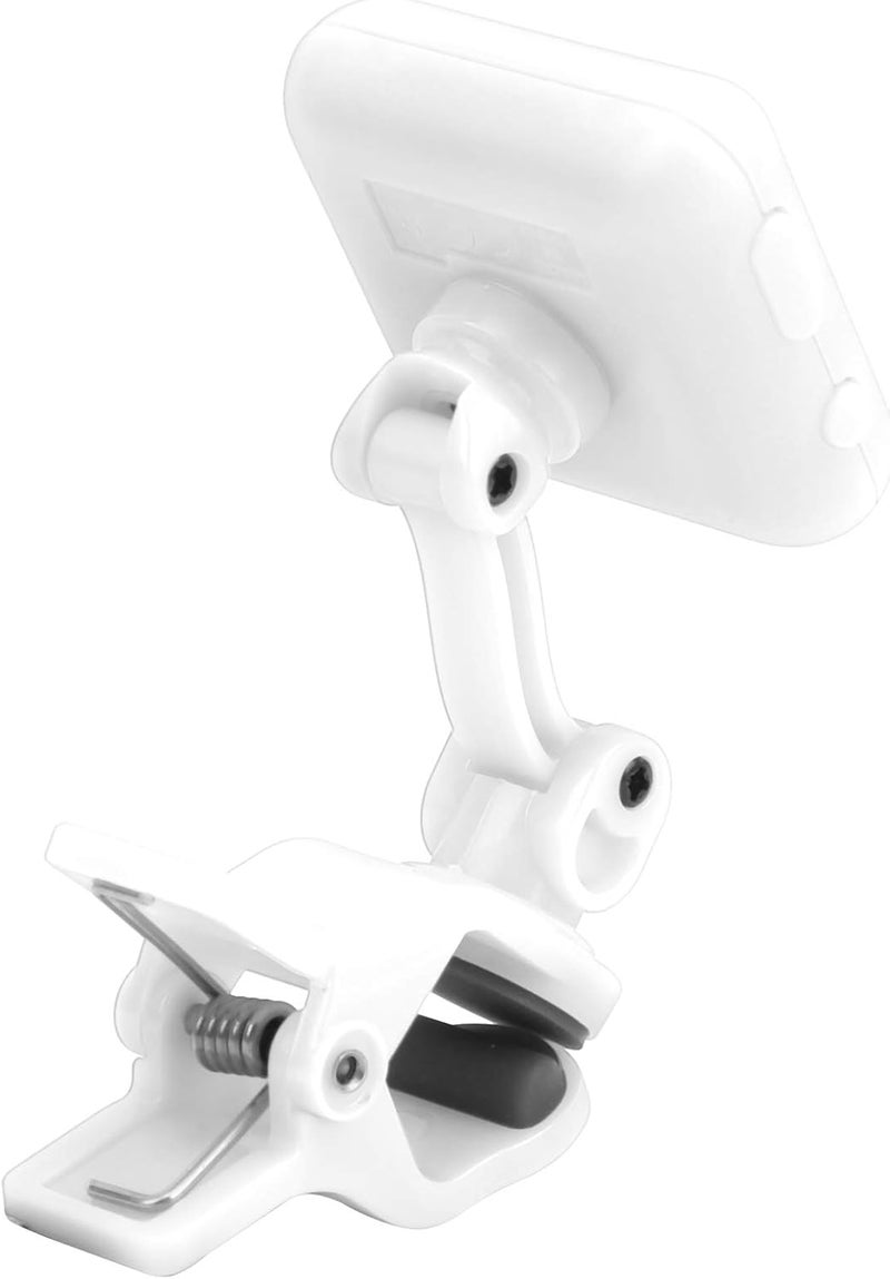 ضابط كليب USB قابل لإعادة الشحن للجيتار الكهربائي والكمان واليوكوليل بشاشة ملونة (AT-102 أبيض) - Image 4