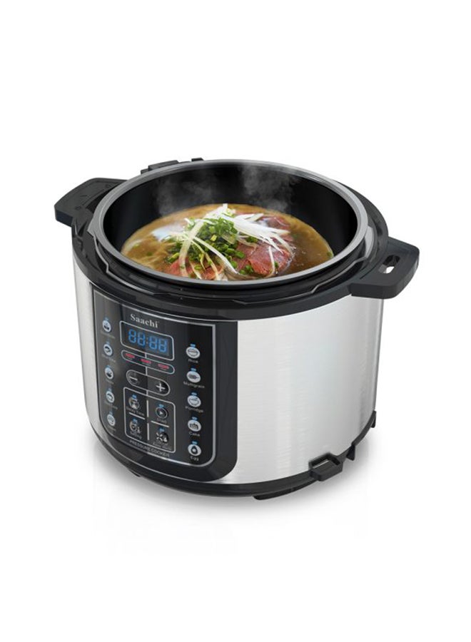 Saachi 14 In 1  Multi Function Pressure Cooker 5 L 900 W NL-PC-5301-SV Silver - Image 3