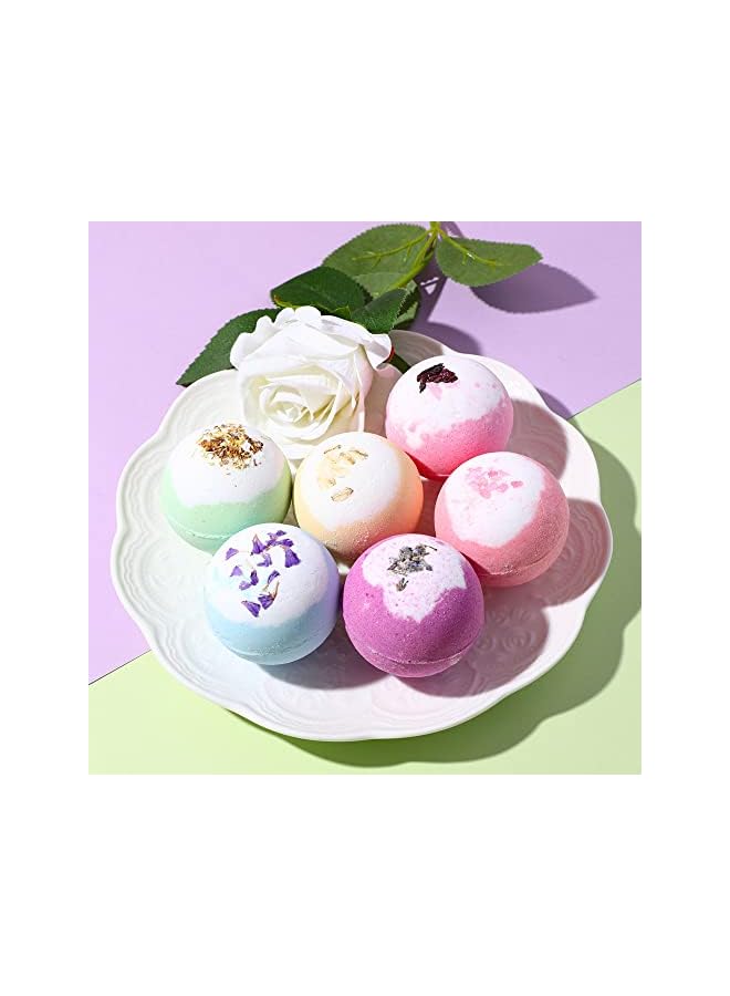 The Bros Bath Bombs and Scented Candles Set Fizzy Bubbles Spa Bath Gifts for Her, Mothers Day Gifts, Candles Gifts for Women, Birthday Gifts to Relax and Moisturize Skin - Image 3
