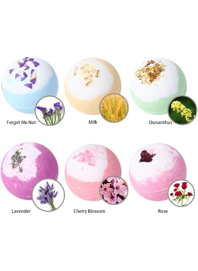 The Bros Bath Bombs and Scented Candles Set Fizzy Bubbles Spa Bath Gifts for Her, Mothers Day Gifts, Candles Gifts for Women, Birthday Gifts to Relax and Moisturize Skin - Image 5