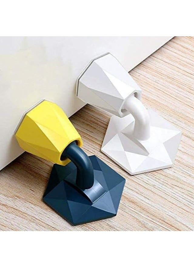 Generic Door Stopper Floor Holder Door Bumper Strip Rubber Doorstop DoubleSided Tape Hidden Sticker  - Image 1