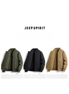 Jeep Men's Jacket, Retro Sports Baseball Jacket, Pure Cotton Workwear, Pilot Jacket  - Image 2