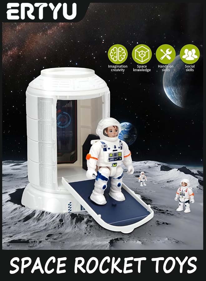 ERTYU Large Space Rocket Toys for Kids,Spaceship Playset for Boys,Shuttle Toy with Astronaut Figure and Rover,Educational STEM Outer Space Adventure,Spaceship Toys Gift for 3-8 Year Old Boy Girl - Image 5