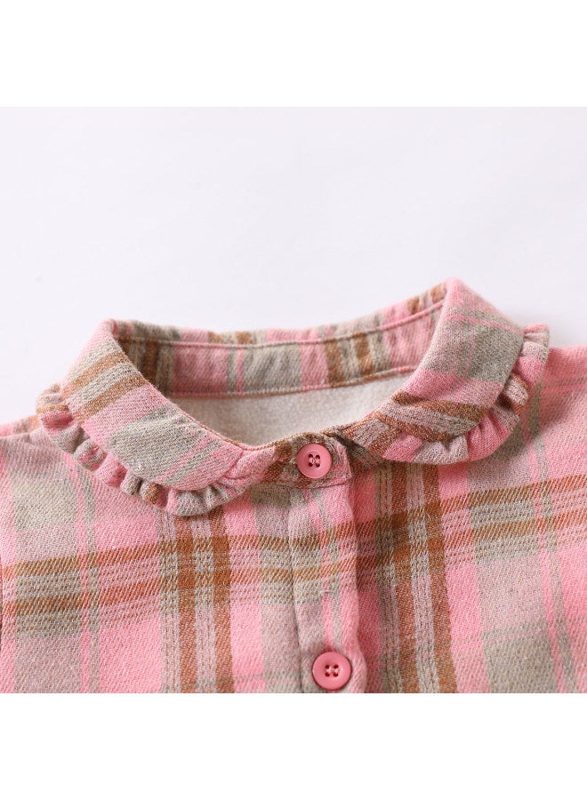 Girls Fleece Shirt Autumn Winter Children's Warm Shirt Thick Coat - Image 5