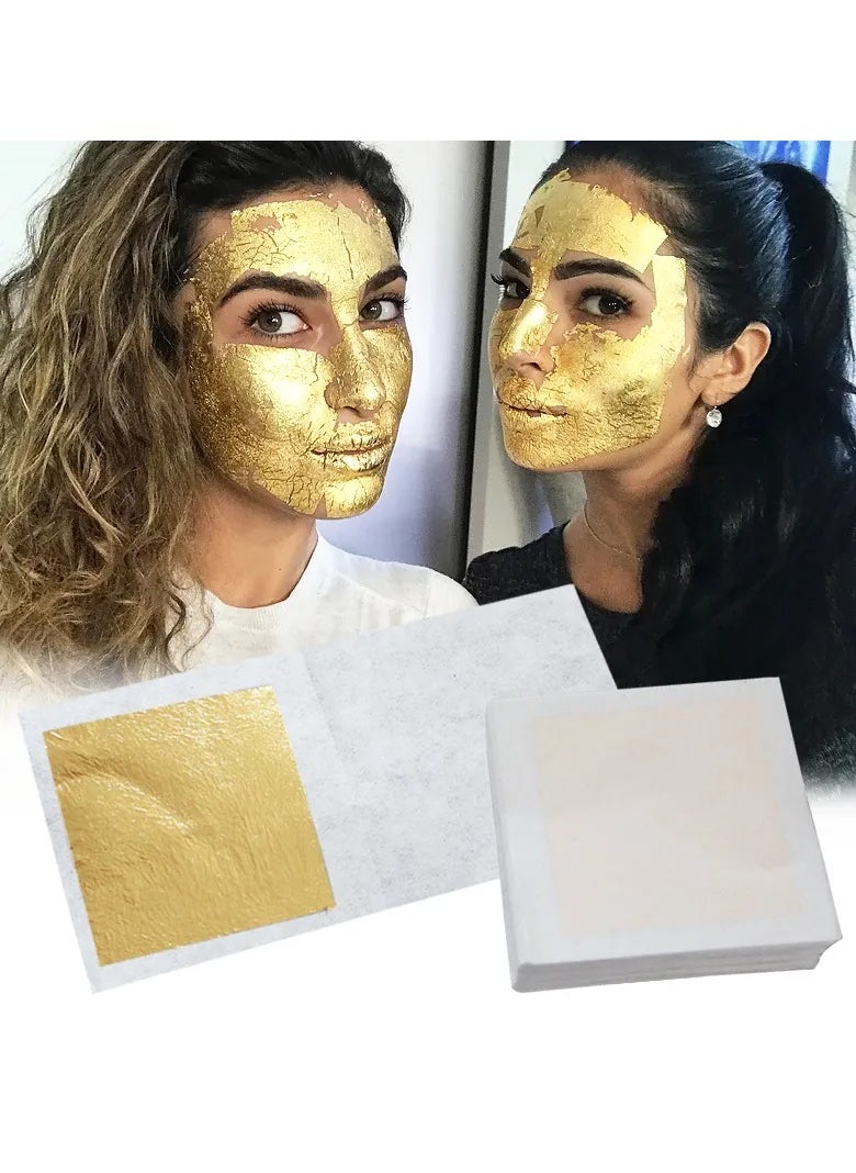 Beauenty 2.5*2.5cm 99% Edible Gold Foil 24K Pure Gold Skincare Mask Food Decorations Real Gold Foil Sheets  - Image 3