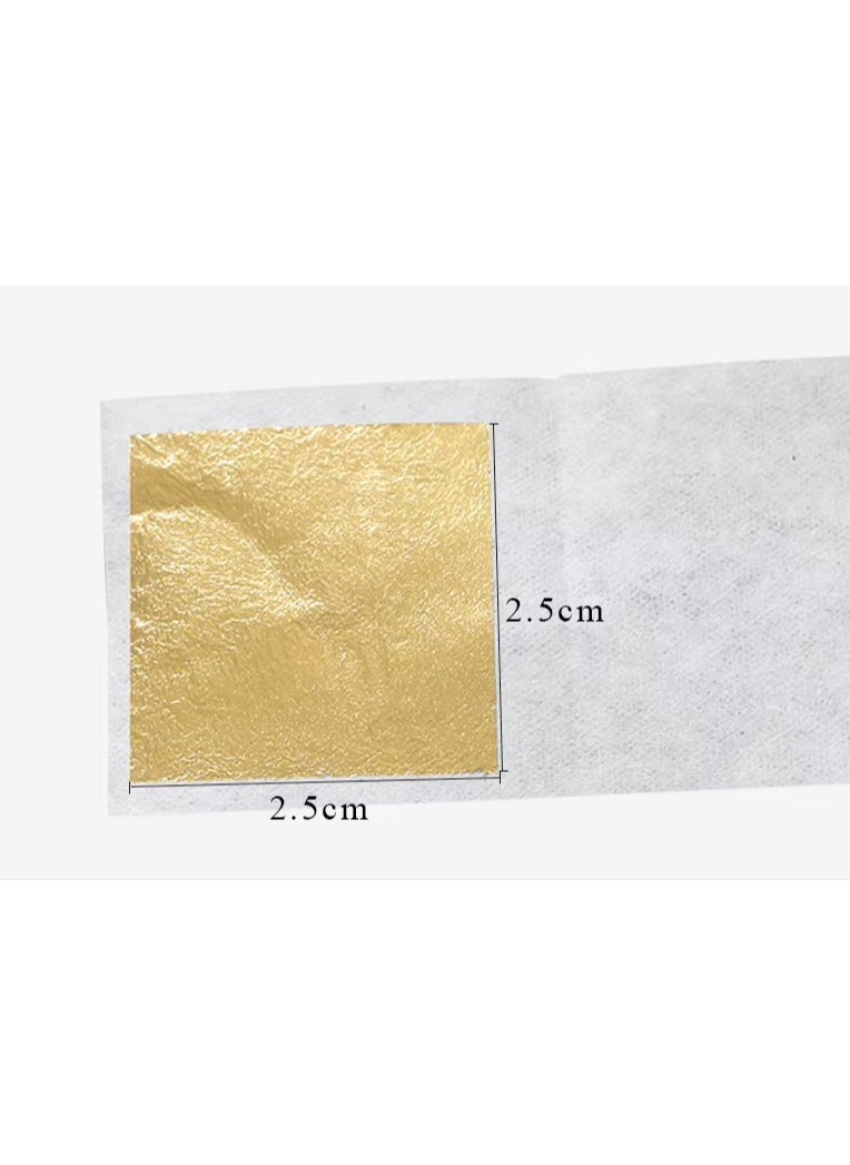 Beauenty 2.5*2.5cm 99% Edible Gold Foil 24K Pure Gold Skincare Mask Food Decorations Real Gold Foil Sheets  - Image 2
