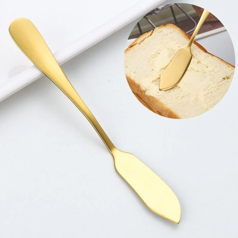 Chavin Steel Gold Color Butter Jam Breakfast Knife CIN618SR
