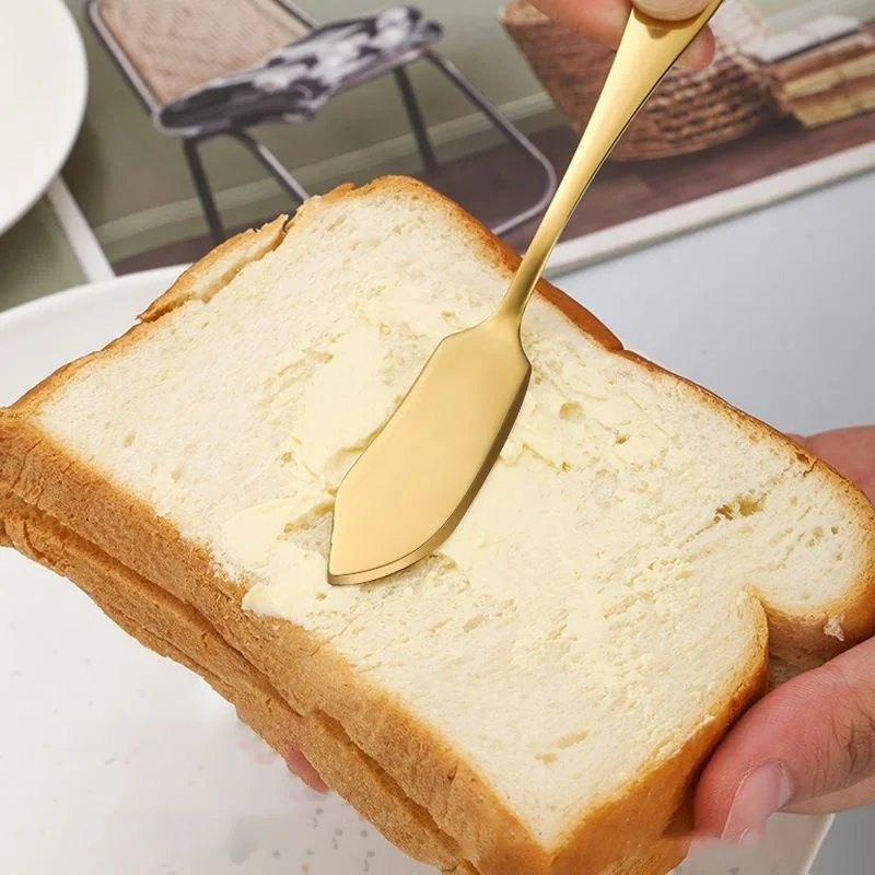 Chavin Steel Gold Color Butter Jam Breakfast Knife CIN618SR