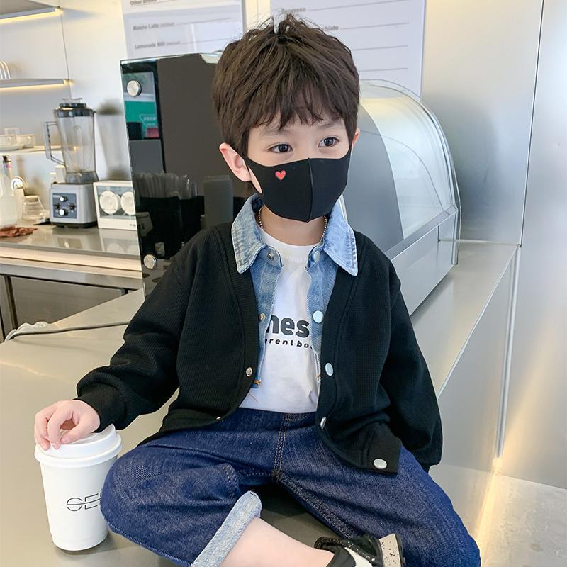 Boys' Coat Spring Children'S Denim Coat Street-Fried Clothes Fashionable Handsome Fashionable Children'S Clothing - Image 1