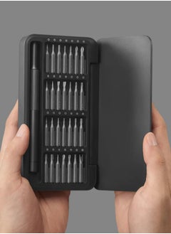 HOTO Precision Screwdriver Set – 28 S2-Steel Bits, 360° Free-Rotating Lid, Magnetic Storage, Semi-Auto Box Cover – USB Rechargeable  - Image 5