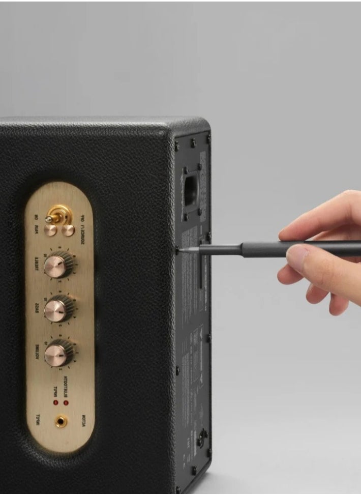 HOTO Precision Screwdriver Set – 28 S2-Steel Bits, 360° Free-Rotating Lid, Magnetic Storage, Semi-Auto Box Cover – USB Rechargeable  - Image 3