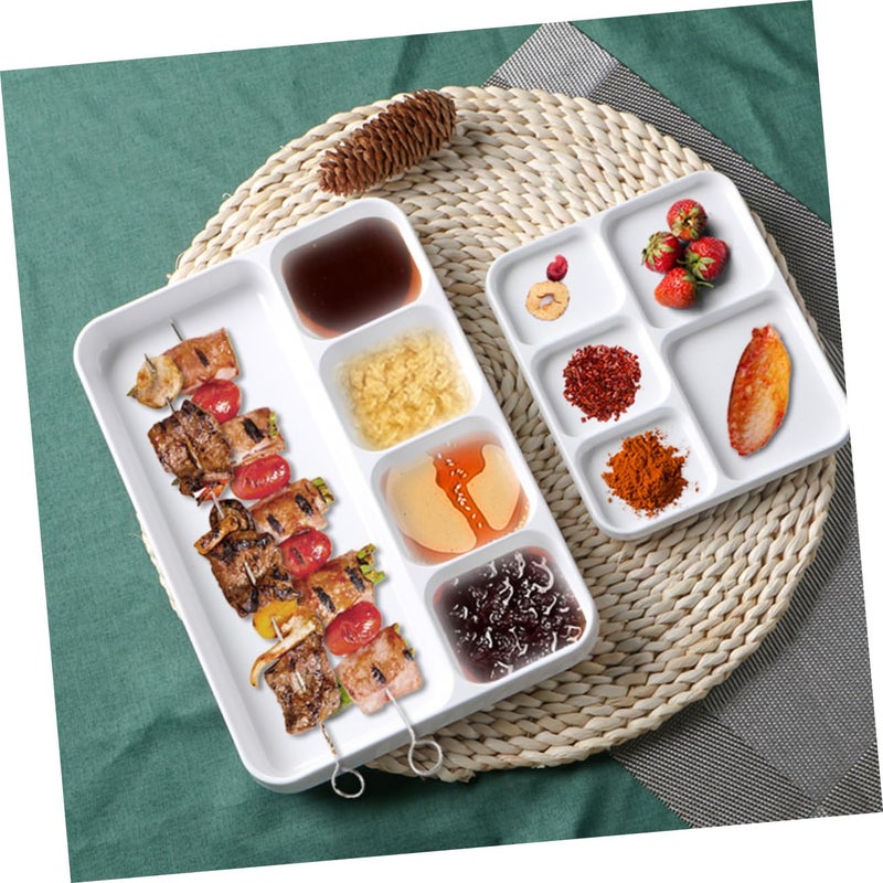 4 Compartment Sauce Dish Set For BBQ Dry And Wet Dipping Sauces - Image 5