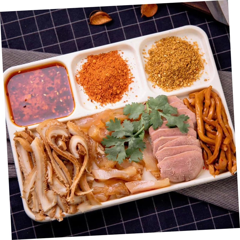 4 Compartment Sauce Dish Set For BBQ Dry And Wet Dipping Sauces - Image 4