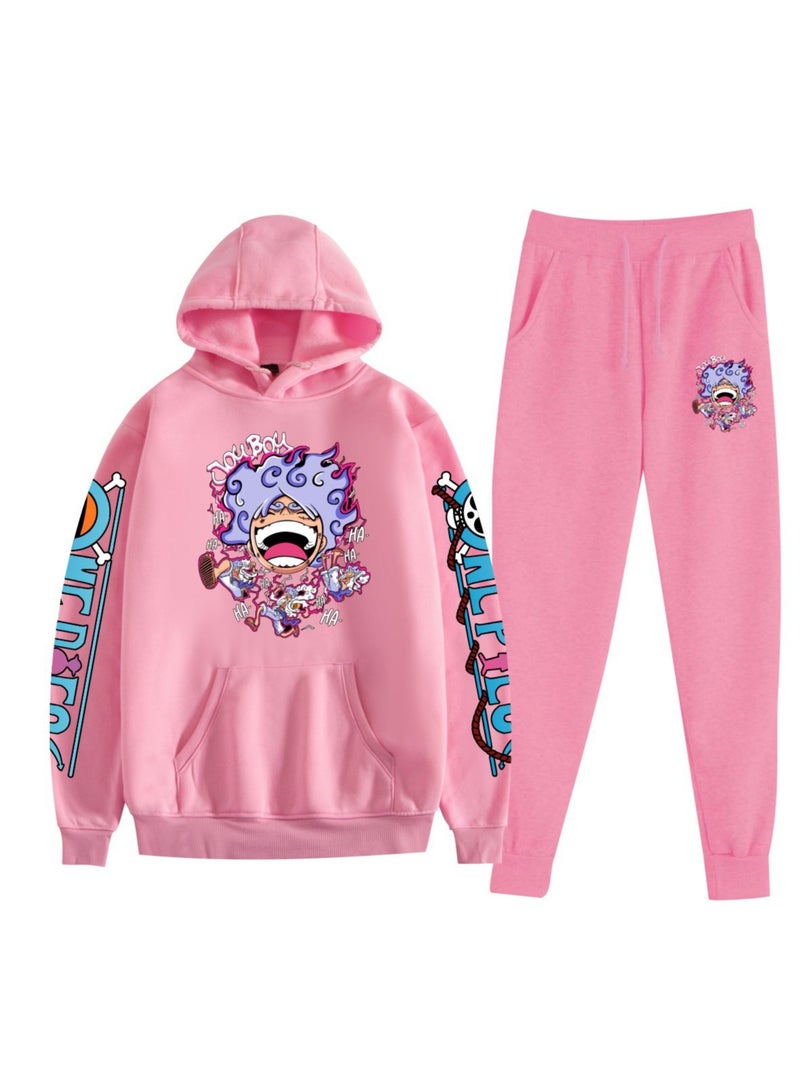 KUYING New One Piece Velvet Hoodie Two Piece Set  - Image 1