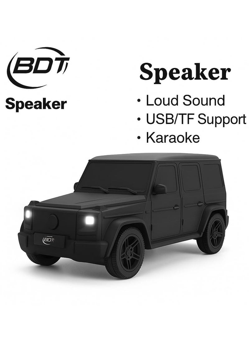 CAR8 Car-Shaped Bluetooth Speaker – Loud Sound, USB/TF Support, Rechargeable Battery