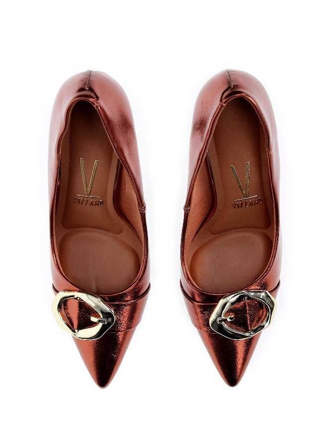 فيزانو أحذية بكعب متوسط للنساء - أحذية كلاسيكية بكعب متوسط للفتيات وملابس العمل النسائية - Image 5