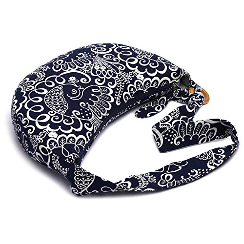 Coton Pose Women Hippie Crossbody Bag cloth boho Sling Bag Cotton Bohemian Hand Bags (Blue) - Image 5