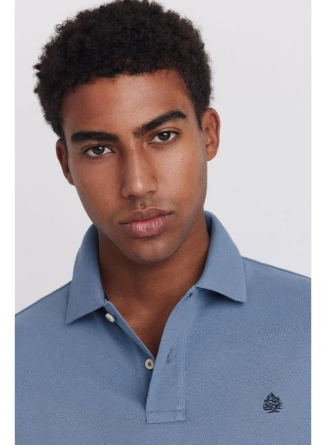 Springfield  Piqué basic regular fit polo shirt for Men | Best Price UAE