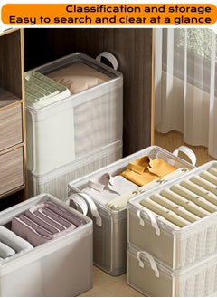 6 Pieces Bedroom Clothes Storage and Organization Boxes , Waterproof and Non-slip PVC Material , Steel Frame Storage Basket, Clothes Storage Boxes , Wardrobe Clothing Organization Drawer , Underwear and Pants Storage Boxes (6× X 47*28*20CM) - pzsku/Z95D0226E6B42B9A33B93Z/45/_/1733800020/5e777db5-223d-4ef7-aa97-d4ae04b1636c