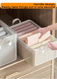 6 Pieces Bedroom Clothes Storage and Organization Boxes , Waterproof and Non-slip PVC Material , Steel Frame Storage Basket, Clothes Storage Boxes , Wardrobe Clothing Organization Drawer , Underwear and Pants Storage Boxes (6× X 47*28*20CM) - pzsku/Z95D0226E6B42B9A33B93Z/45/_/1733800025/eeba4c45-a9f1-4a16-922b-ad6c8e5c3036